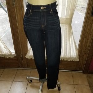 Express Dark Wash High Waisted Leggings